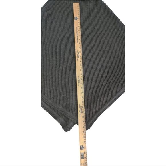 NWT Michael Kors Charcoal Knit Poncho OS - Picture 5 of 8